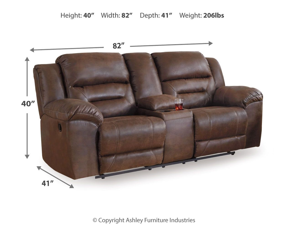 Stoneland - Reclining Loveseat by Ashley – view 5