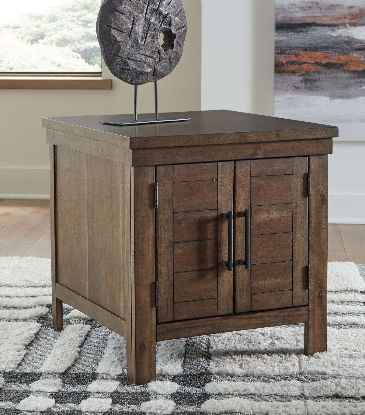 Moriville - Rectangular End Table - Grayish Brown by Ashley – view 2