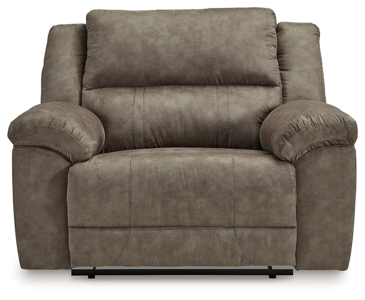 Laresview - Zero Wall Wide Seat Recliner - Fossil by Ashley – view 2