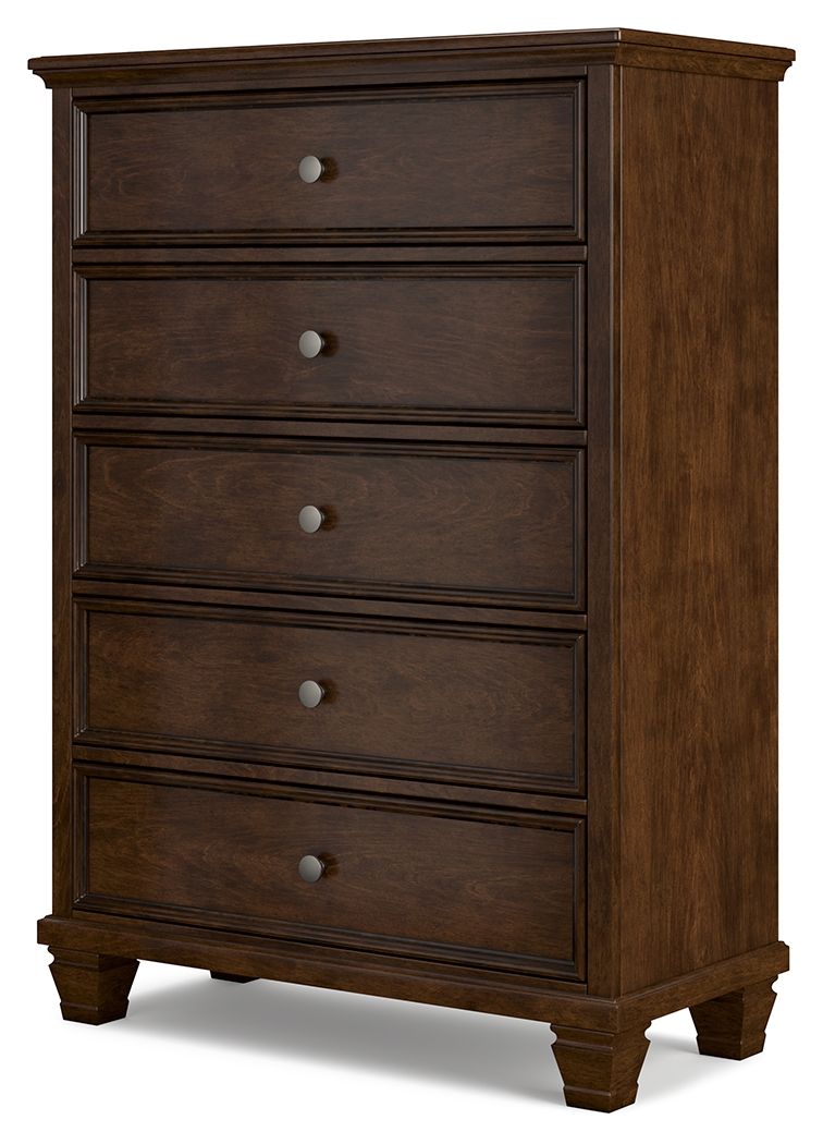 Danabrin - Five Drawer Chest - Brown by Ashley – view 2