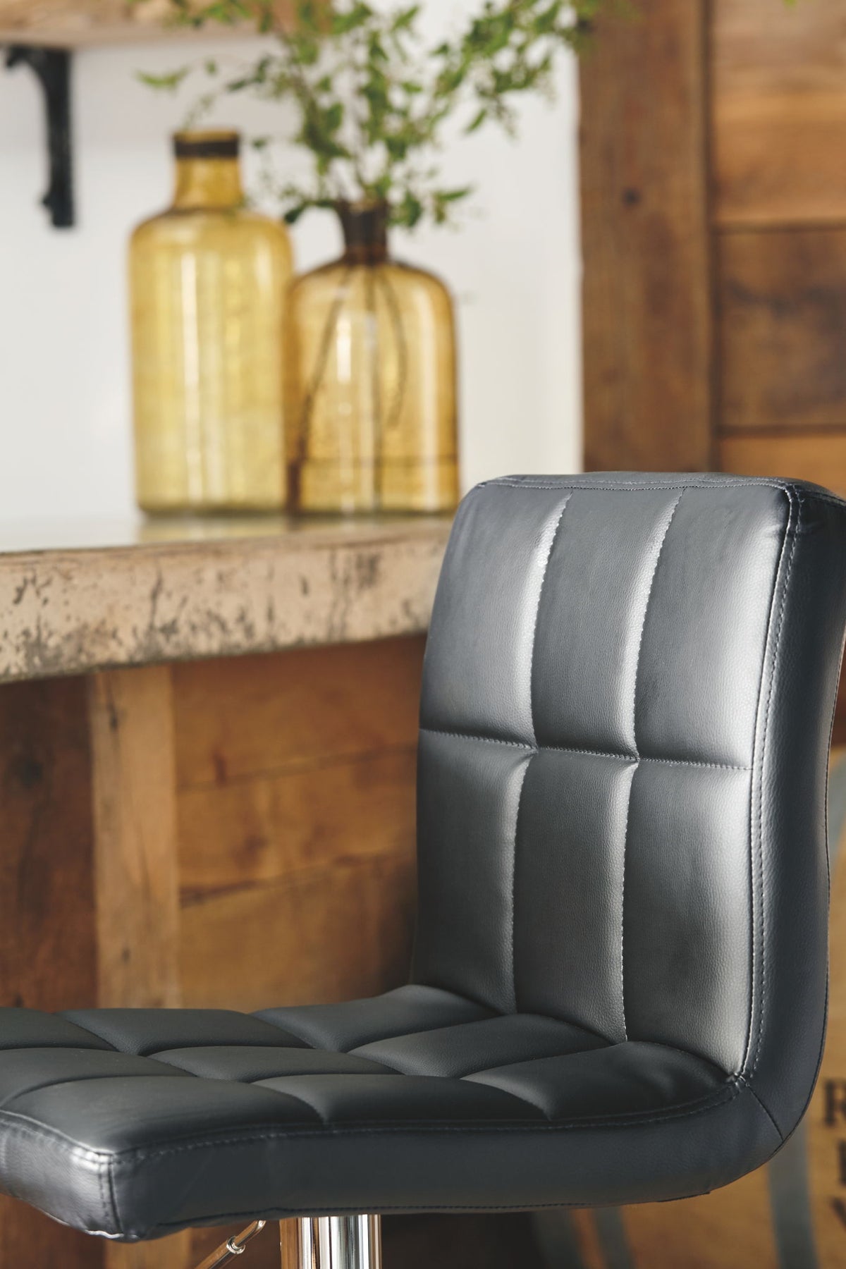 Bellatier - Adjustable Height Barstool (Set of 2) by Ashley – view 3