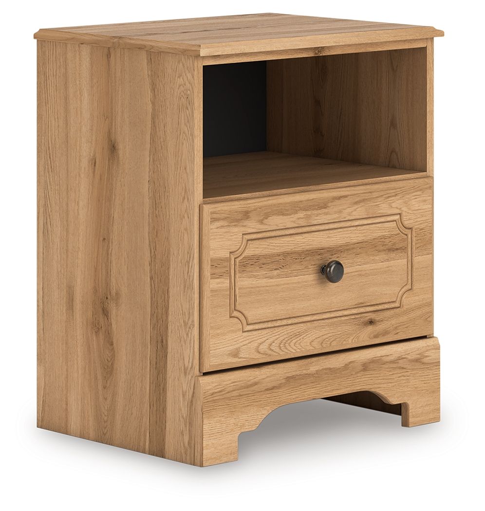 Aleaport - One Drawer Night Stand - Warm Brown by Ashley – view 2