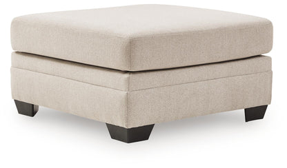 Mandi Point - Oversized Accent Ottoman - Marble – Accent Ottomans