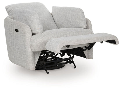 Alainmont Next-Gen Nuvella - Swivel Power Recliner - Stone by Ashley – view 4