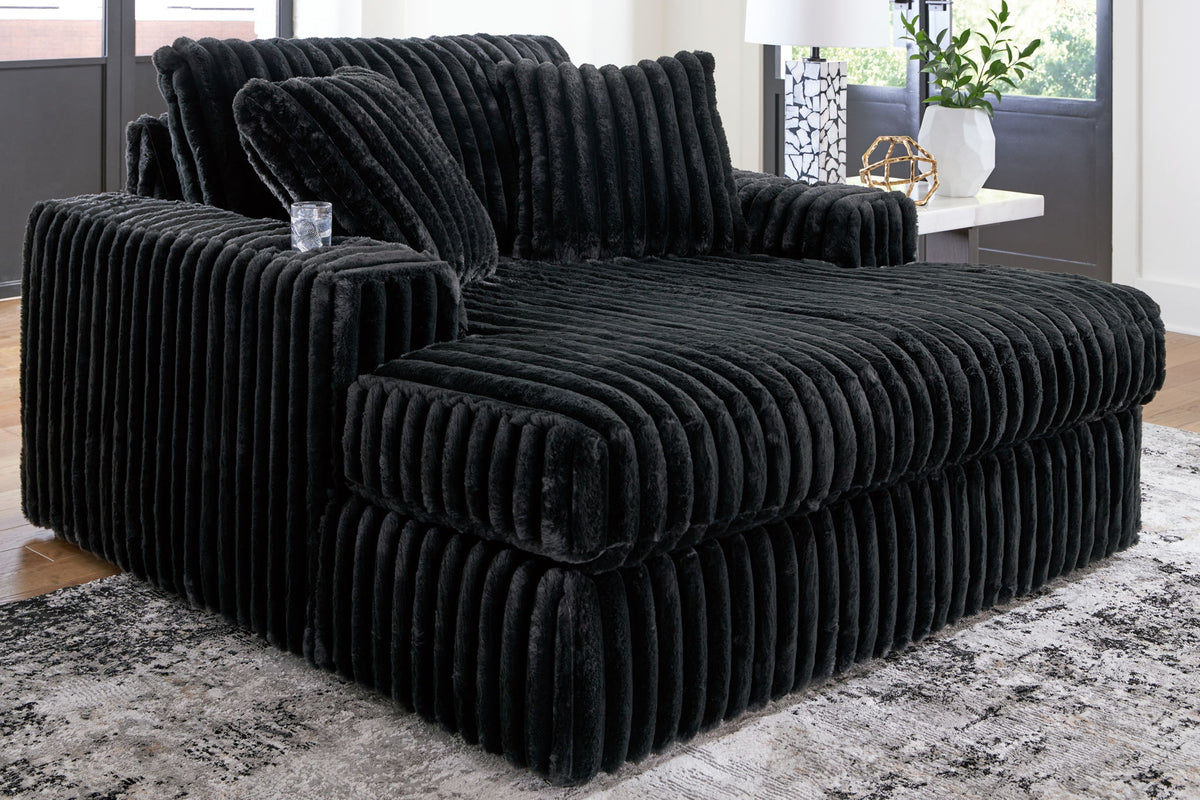 Midnight-Madness - Oversized Chaise by Ashley – view 7