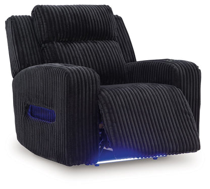 Forest Lake - Power Recliner With Adj Headrest - Black by Ashley – view 3