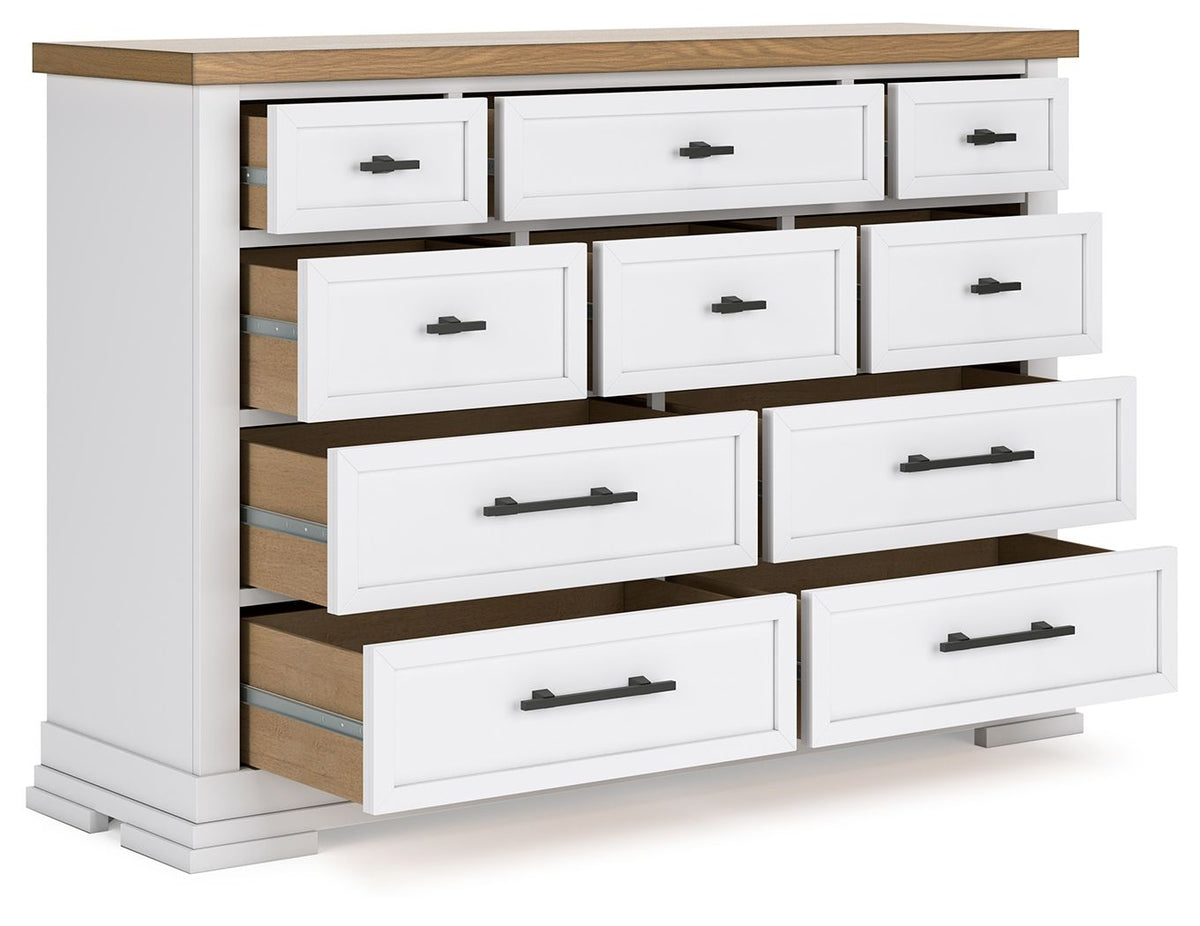 Ashbryn - Dresser - White / Natural – view 4