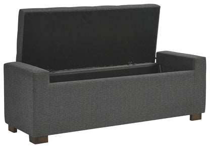 Cortwell - Storage Bench - Gray by Ashley – view 2