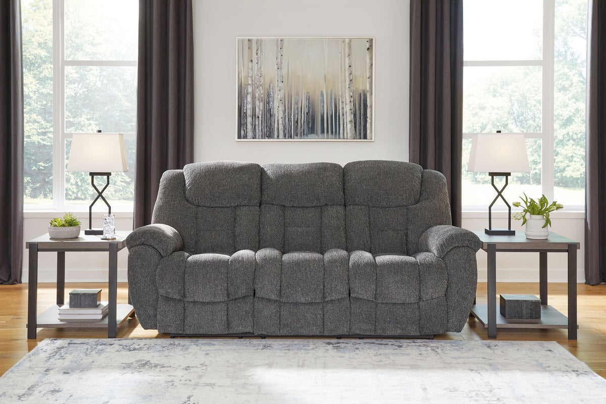 Foreside - Reclining Sofa - Charcoal by Ashley – view 3