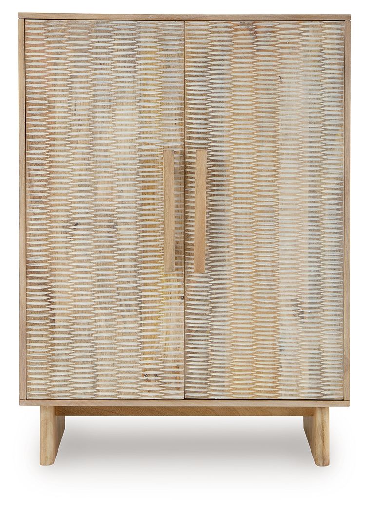 Dallinbury - Accent Cabinet - Natural / White Wash by Ashley – view 2