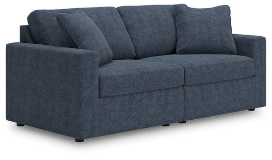 Modmax - 2-Piece Sectional Loveseat - Fabric - Ink by Ashley – Stationary Sectionals