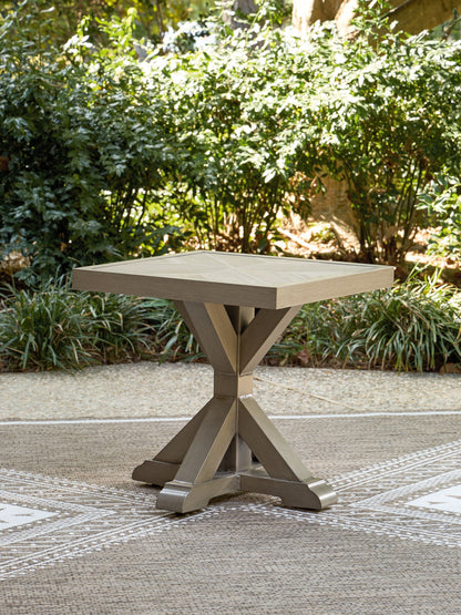 Laguna Heights - Square End Table - Beige by Ashley – view 3