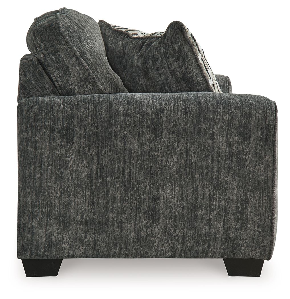 Lonoke - Loveseat - Gunmetal by Ashley – view 4