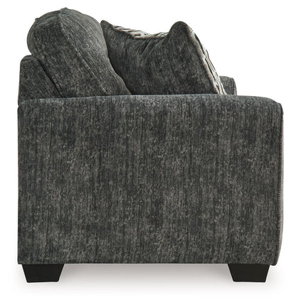 Lonoke - Loveseat - Gunmetal by Ashley – view 4