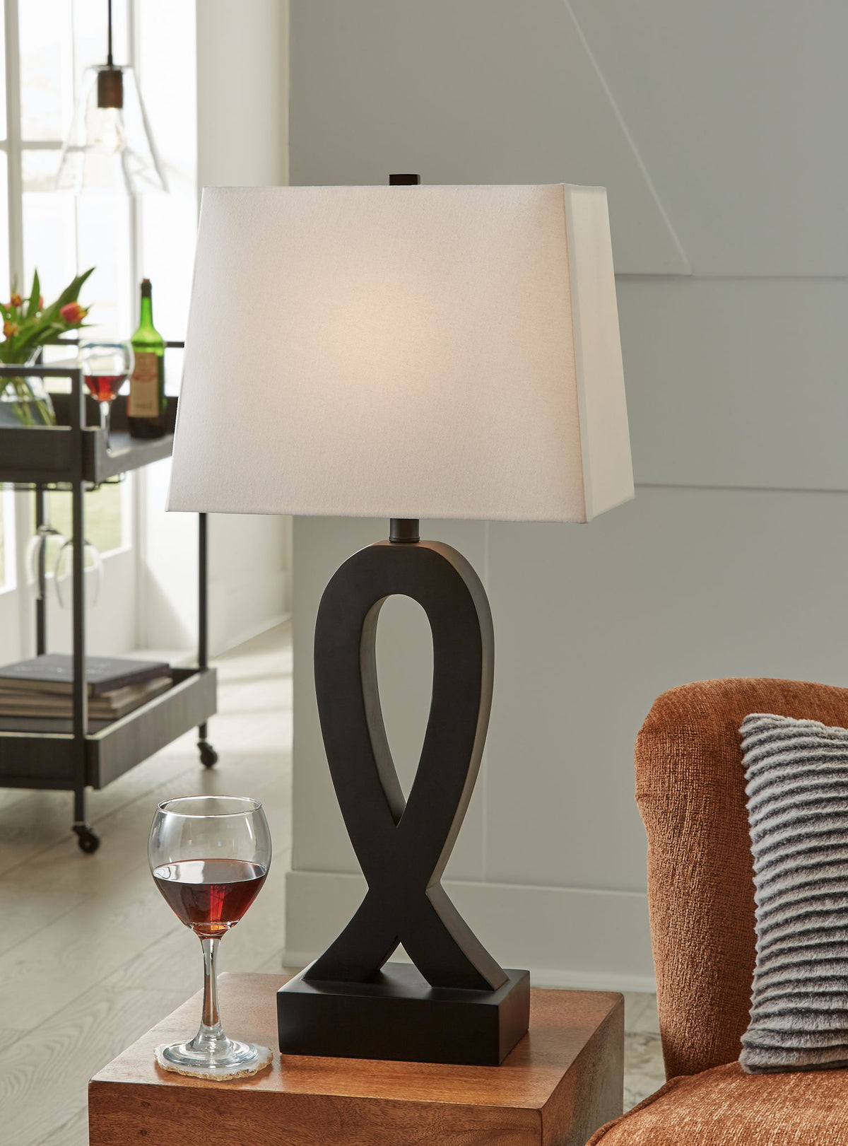 Markellton - Poly Table Lamp (Set of 2) - Black by Ashley – view 2