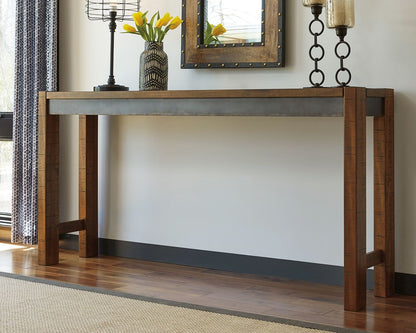 Torjin - Long Counter Table - Dark Brown by Ashley – view 3