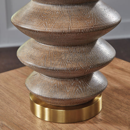 Jyllyard - Poly Table Lamp - Brown / Gold Finish by Ashley – view 2