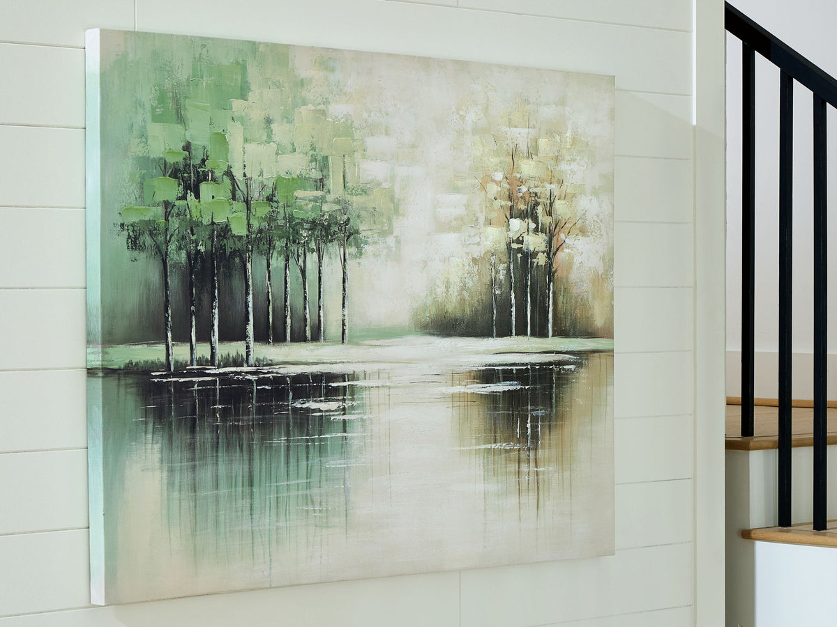 Garlenridge - Wall Art - Green / Tan / White by Ashley – view 3