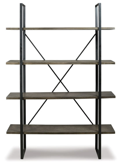 Gilesgrove - Bookcase - Black / Gray by Ashley – view 3