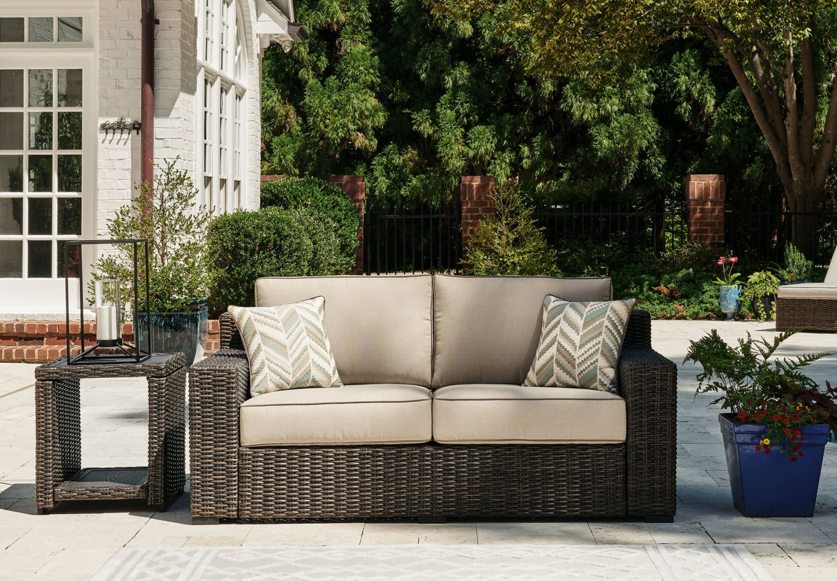 Coastline Bay - Loveseat With Cushion - Brown by Ashley – view 3
