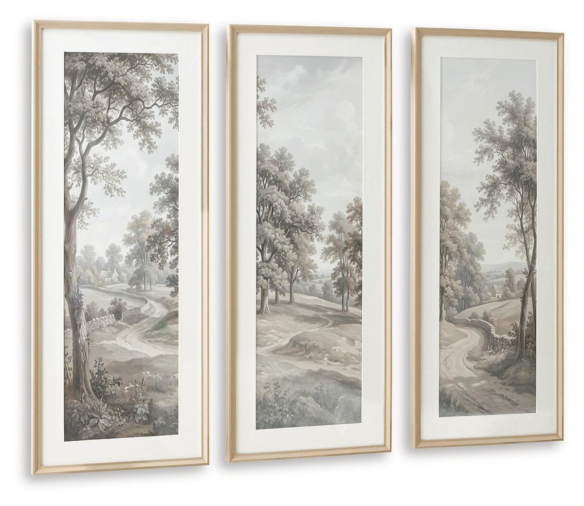 Dixonburg - Wall Art Set (Set of 3) - Taupe / Gray by Ashley – view 3