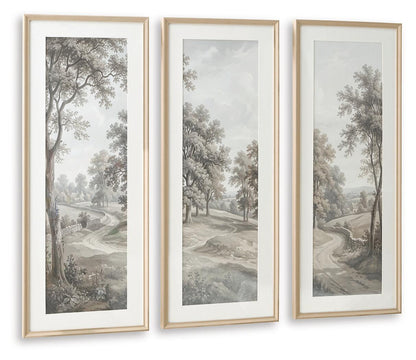 Dixonburg - Wall Art Set (Set of 3) - Taupe / Gray by Ashley – view 3