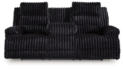 Rhine Falls - Reclining Power Sofa With Drop Down Table - Onyx by Ashley – view 4