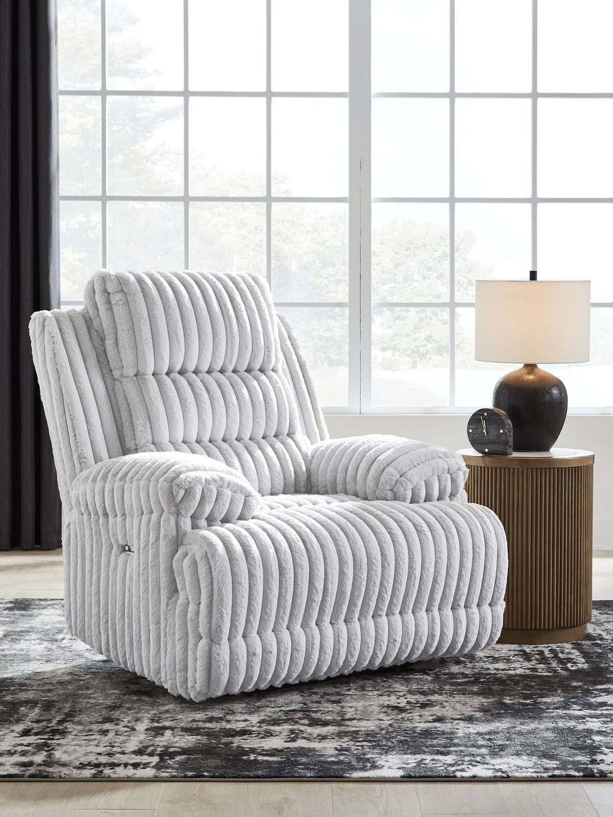 Rhines Falls - Zero Wall Recliner - Alloy by Ashley – view 3