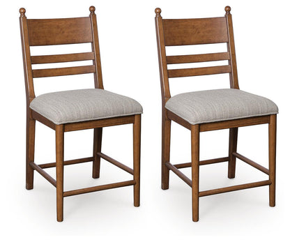 Greddinton - Upholstered Barstool (Set of 2) by Ashley – view 2