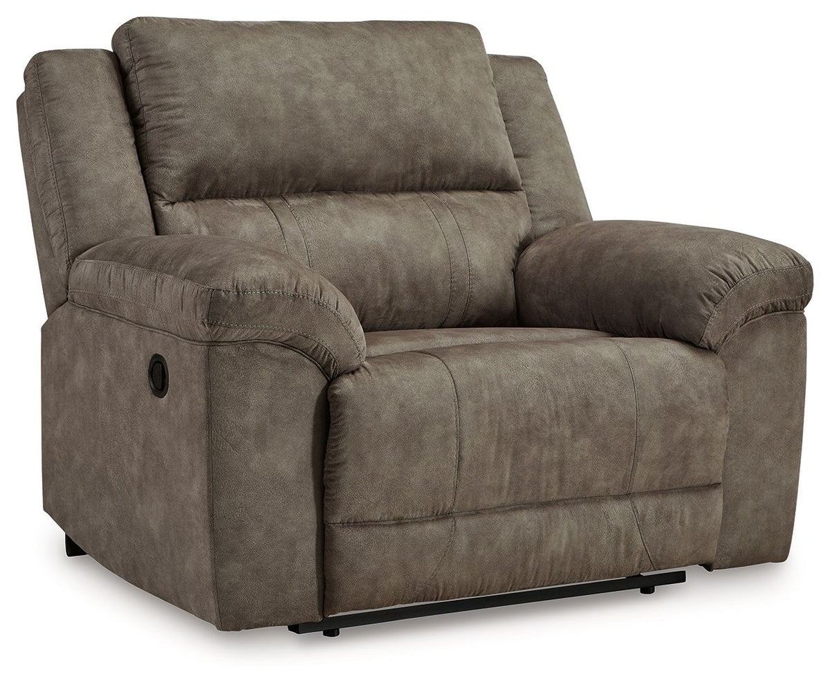Laresview - Zero Wall Wide Seat Recliner - Fossil by Ashley – Reclining Chairs