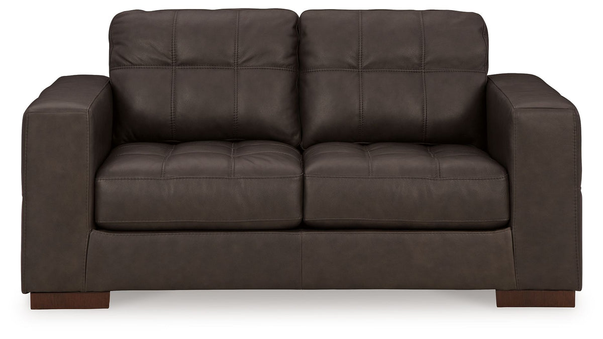 Luigi - Loveseat - Thunder by Ashley – Stationary Loveseats