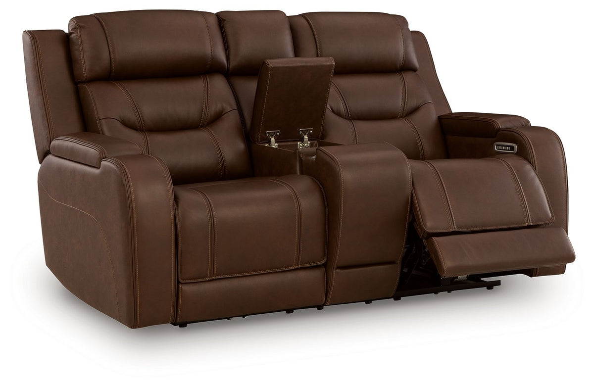 Knightington - Power Reclining Loveseat With Audio Seating by Ashley – view 4