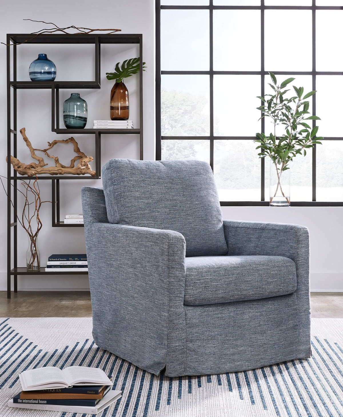 Nenana Next-Gen Nuvella - Swivel Glider Accent Chair by Ashley – view 4