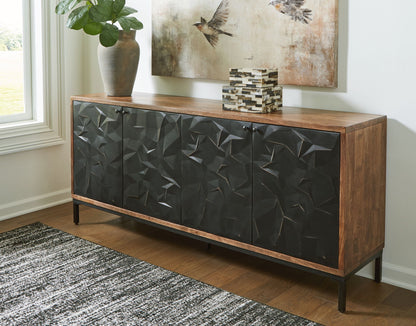 Dorannby - Accent Cabinet - Black / Brown by Ashley – view 4