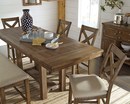 Moriville - Rectangular Dining Room Counter Extension Table - Grayish Brown by Ashley – view 3