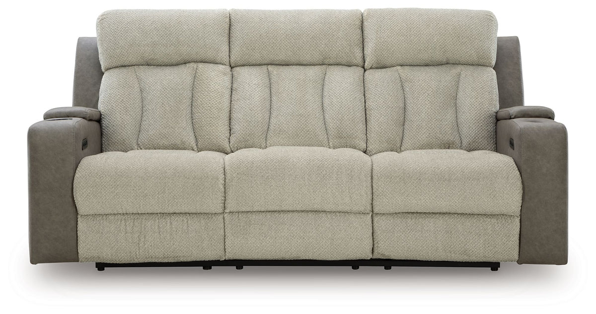 WhipLash - Power Reclining Sofa With Adj Headrest - Sisal by Ashley – view 3