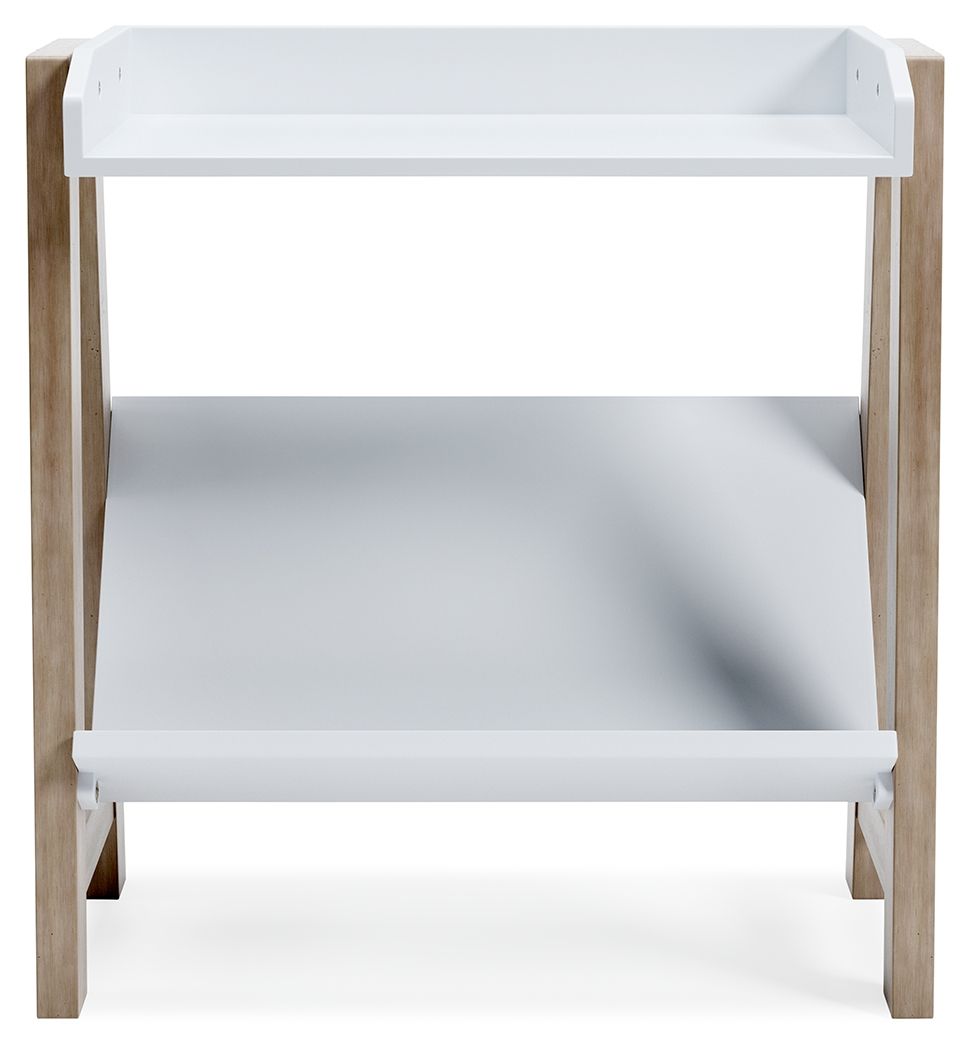 Blariden - Small Bookcase - White / Tan by Ashley – view 3