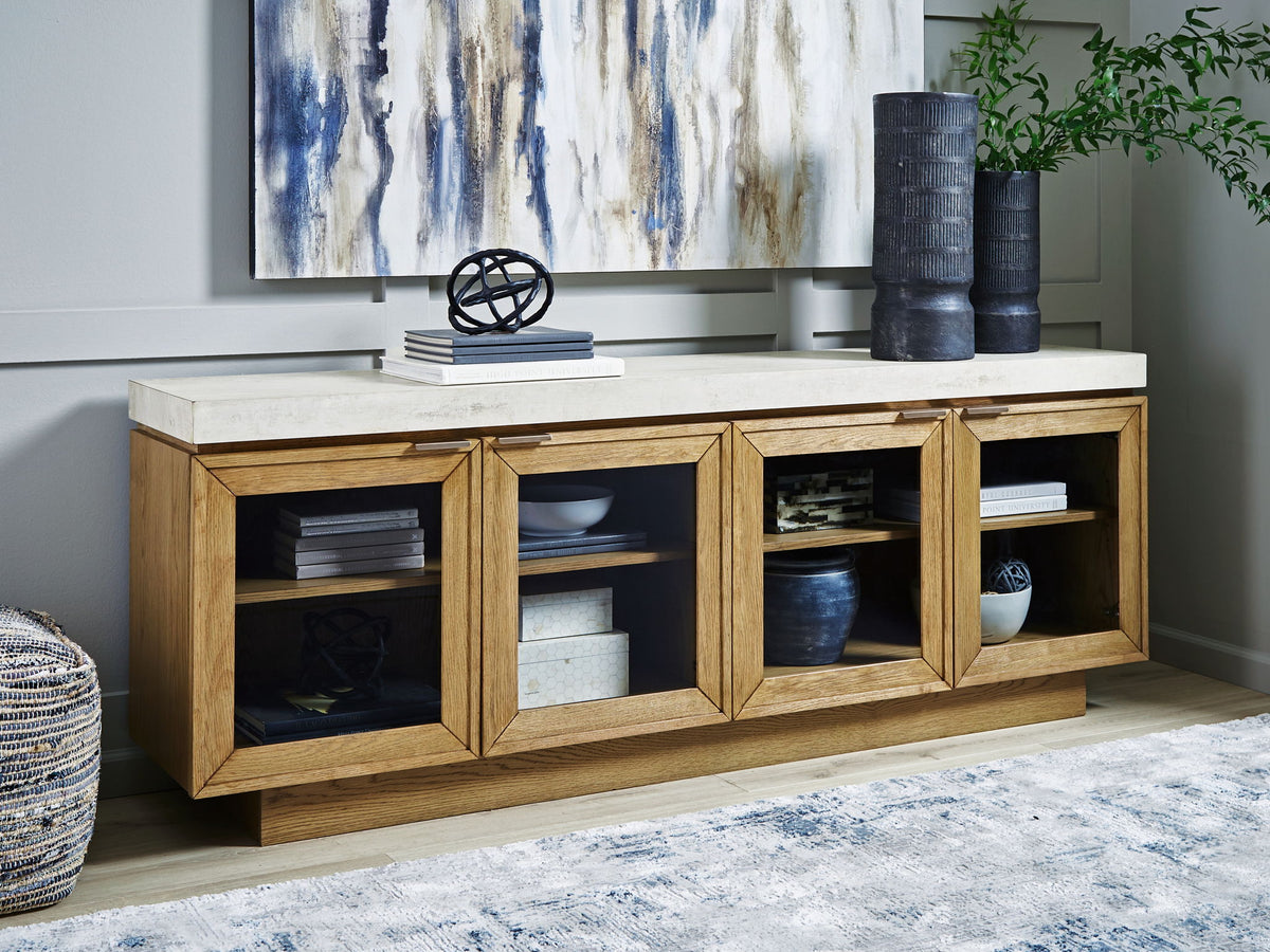 Adanworth - Accent Cabinet - Light Brown / Gray by Ashley – view 2