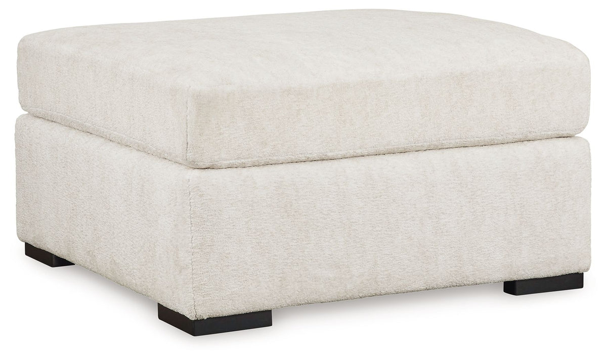 Chessington - Oversized Accent Ottoman - Ivory by Ashley – Accent Ottomans