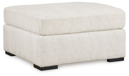 Chessington - Oversized Accent Ottoman - Ivory by Ashley – Accent Ottomans
