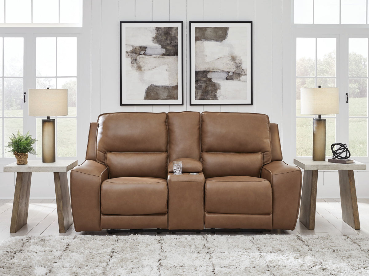 DeepWakes - Power Reclining Loveseat / Console / Adjustable Headrest by Ashley – view 7