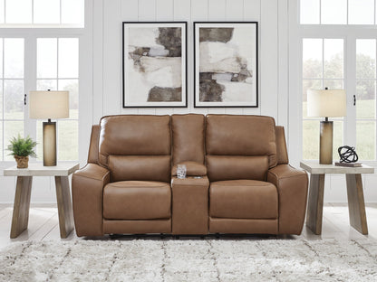 DeepWakes - Power Reclining Loveseat / Console / Adjustable Headrest by Ashley – view 7