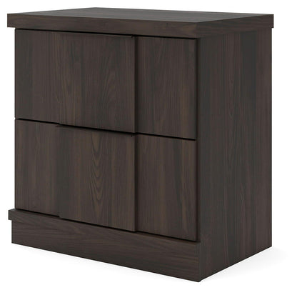 Shaehartin - Two Drawer Night Stand - Dark Brown by Ashley – view 2