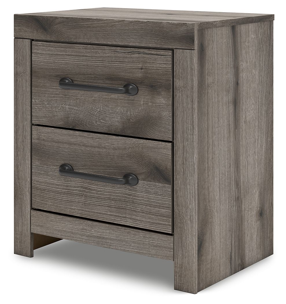 Graystorm - Two Drawer Night Stand - Brown Gray by Ashley – view 2