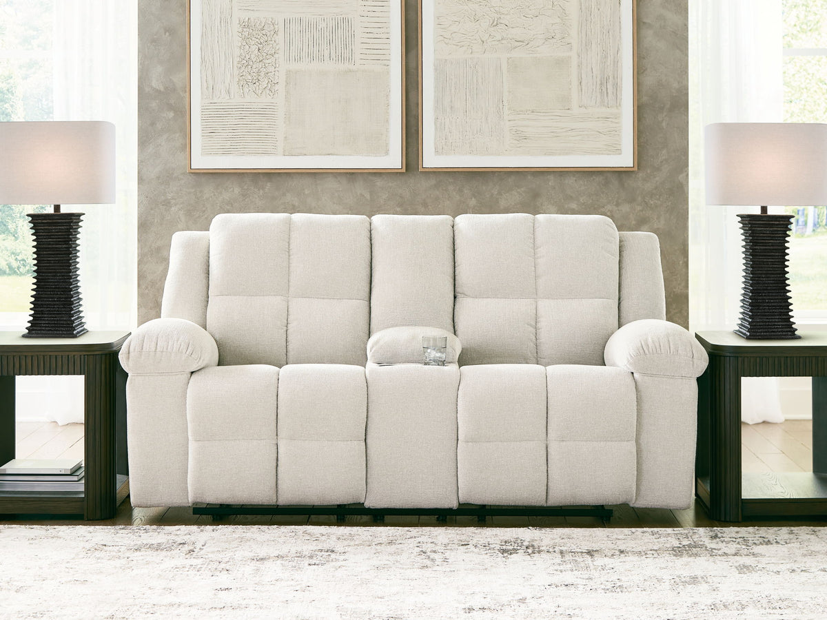 Orlen - Double Reclining Loveseat With Console - Winter – view 4