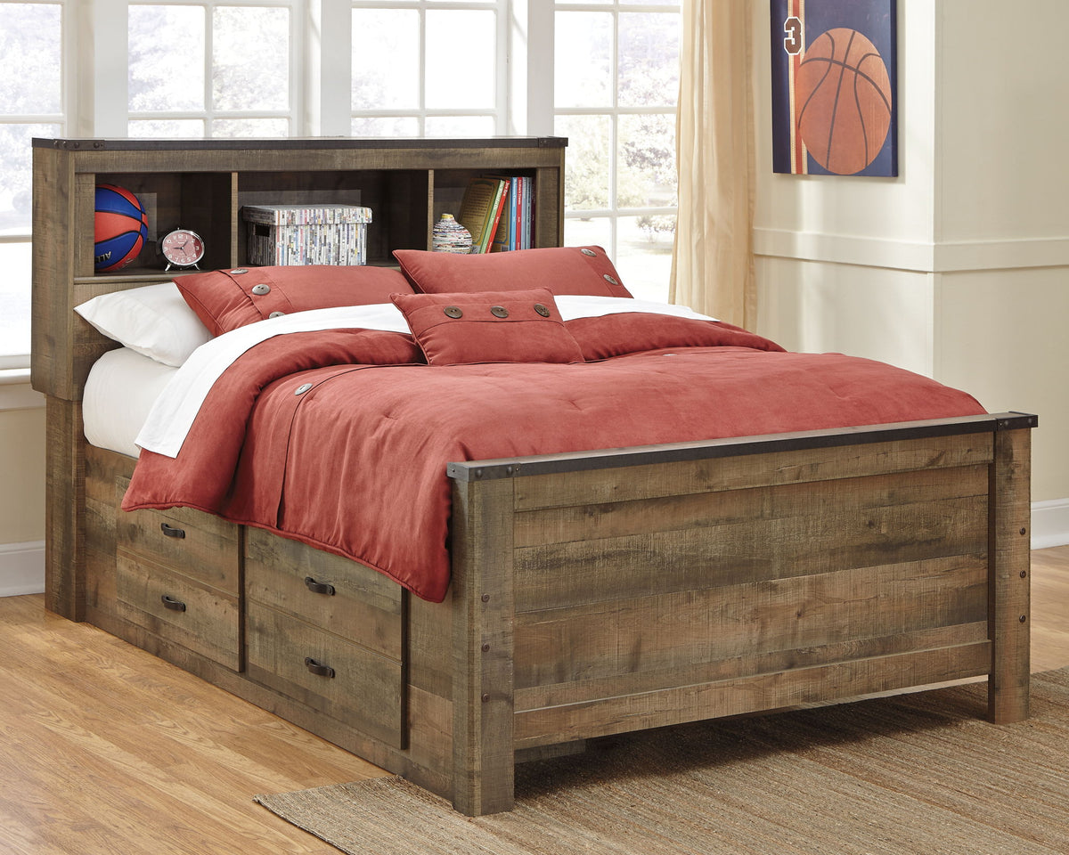 Trinell - Bookcase Storage Bed by Ashley – Storage Beds