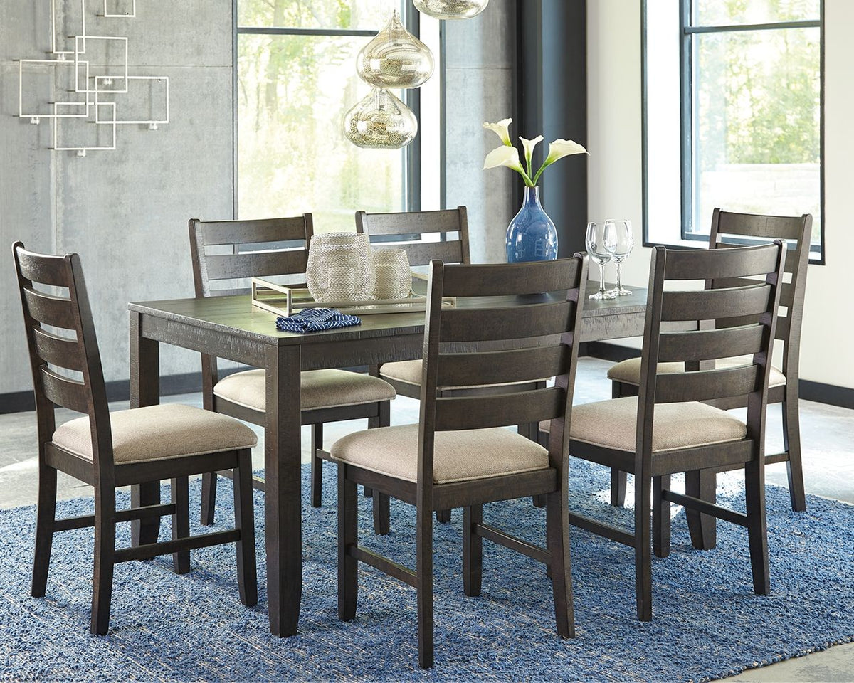 Rokane - Dining Room Table Set (Set of 7) - Brown by Ashley – view 2