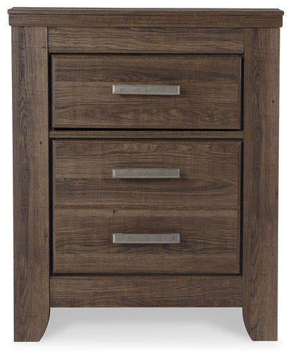 Juararo - Two Drawer Night Stand - Dark Brown by Ashley – view 3