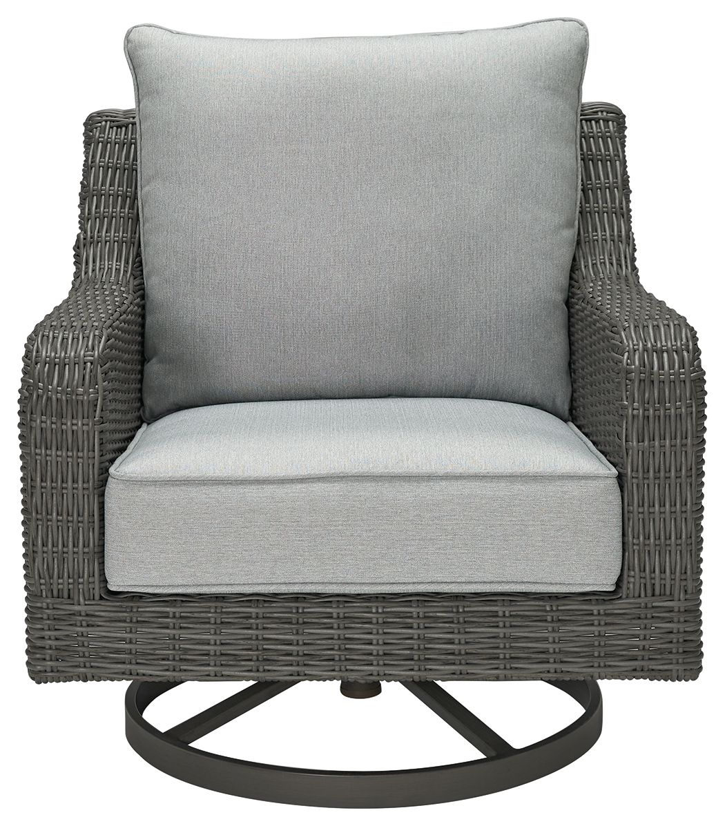 Elite Park - Swivel Lounge With Cushion - Gray by Ashley – view 3