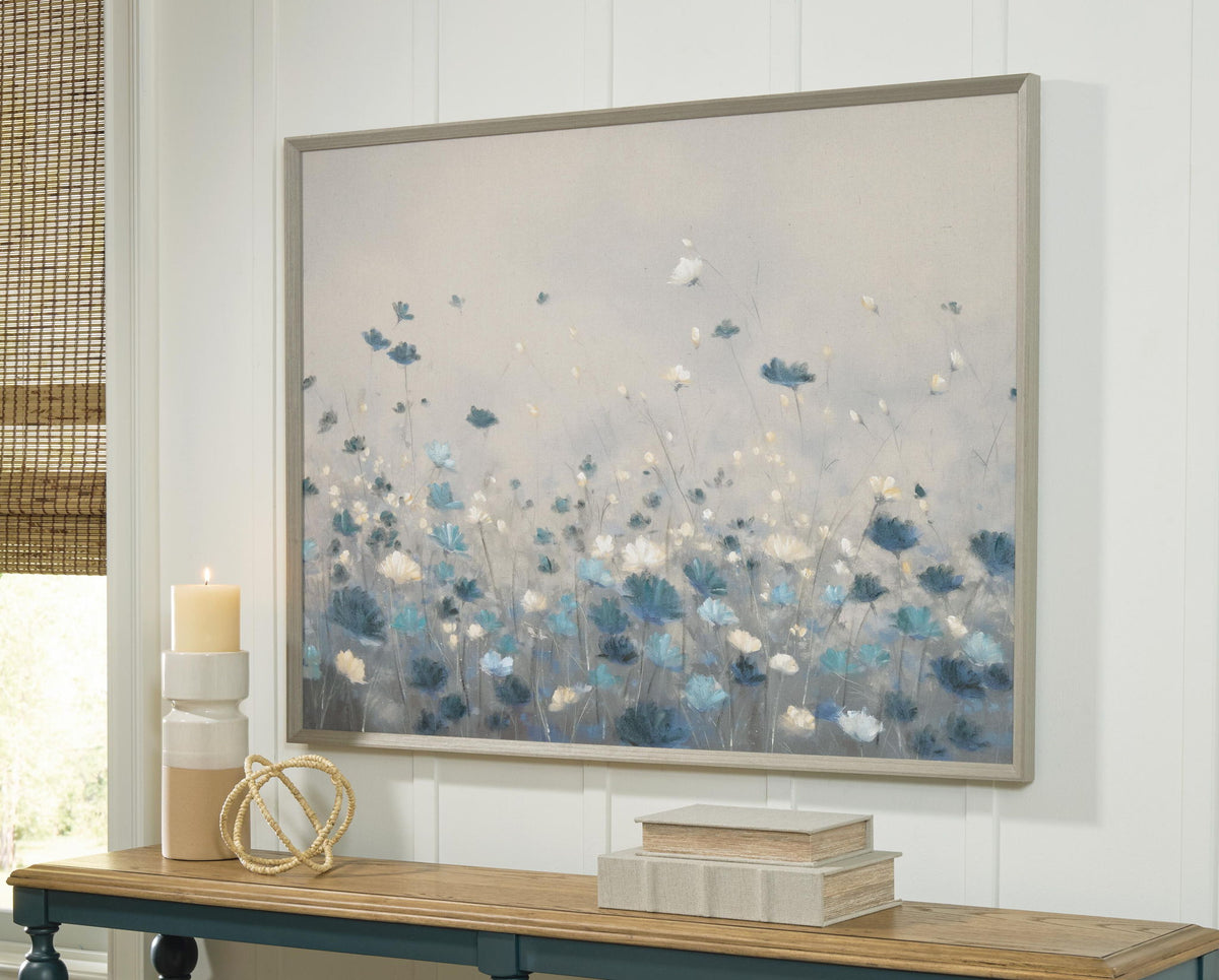 Claydale - Wall Art - Gray / Blue / White by Ashley – view 2